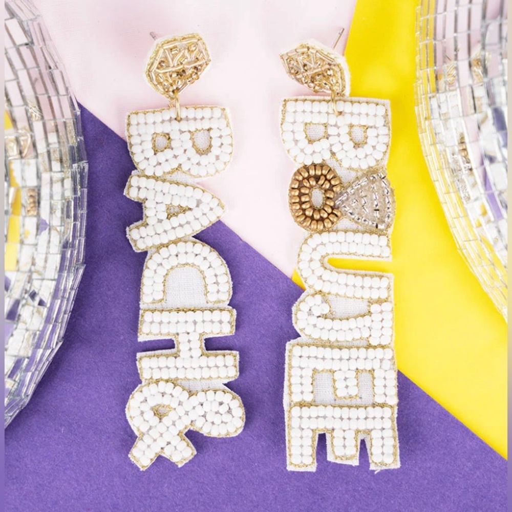 Boujee bride earrings